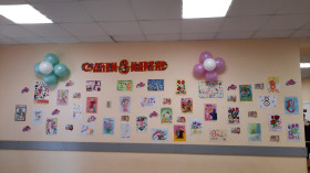 Выставка детских рисунков «Весенний женский праздник».